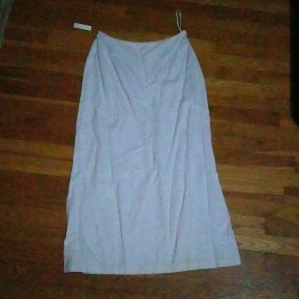 White linen maxi skirt women's Size 8